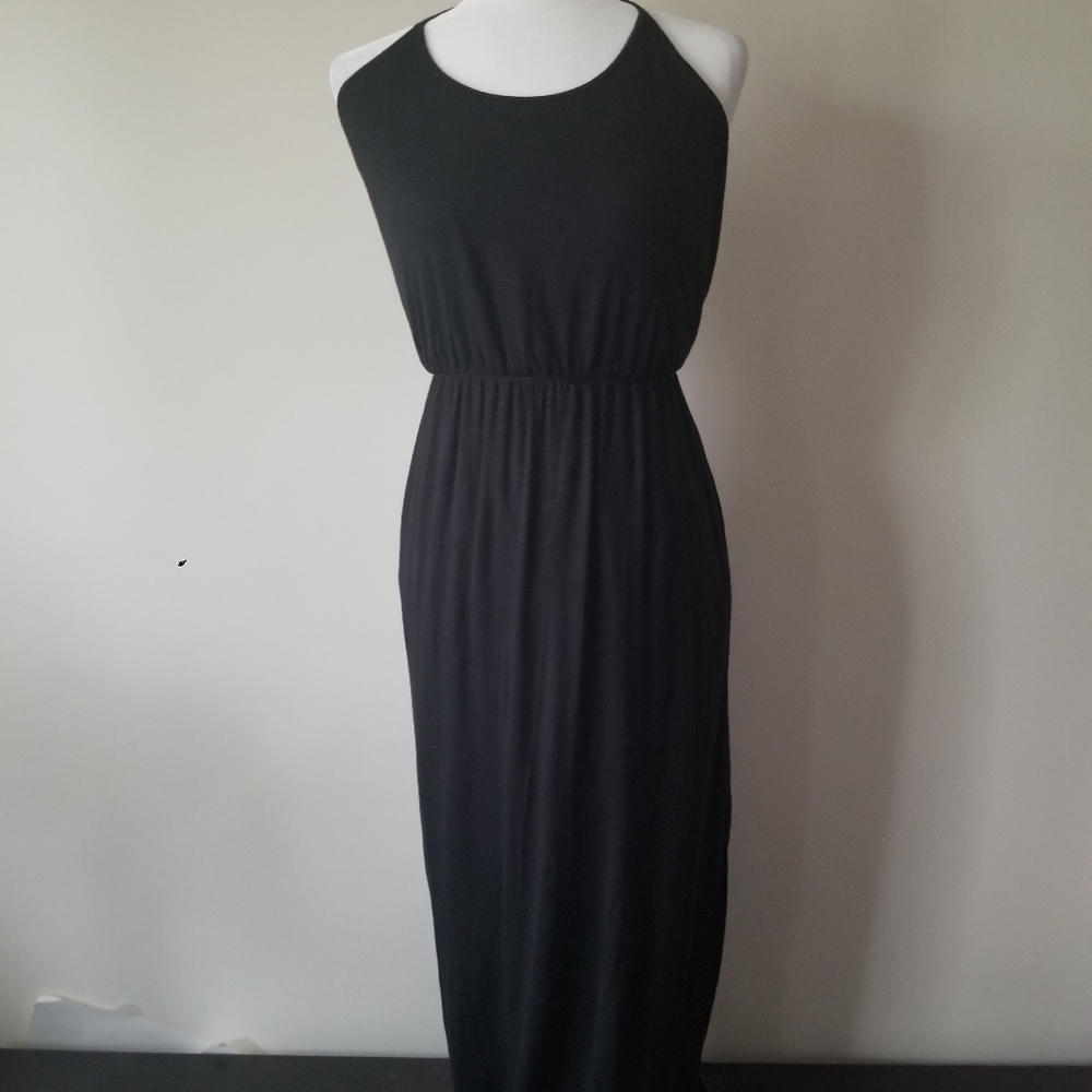 Banana Republic dress maxi black sz Small